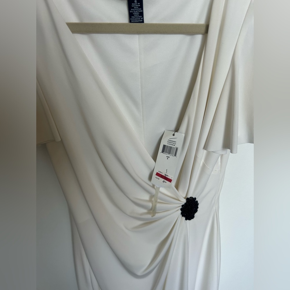 American Living Cream V-Neck Dress - Picture 6 of 6